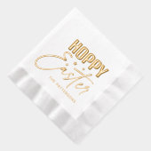 ホッピー復活書台本パーソナライズされた名 箔ナプキン (右)