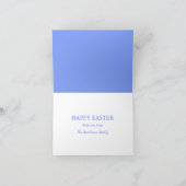 ホッピー復活祭かわいいバニーと春フローラ カード (内部)