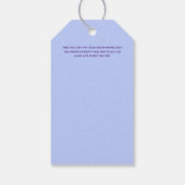 ホッピー復活祭の卵うさぎおもしろい名前をカスタムするギフトT ギフトタグ (裏面)