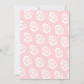 ホッピー復活祭の卵狩りかわいいバニーチックラム 招待状 (裏面)