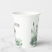 ホッピー復活祭バニーフローラ水の色の挨拶 紙コップ (右)