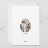 ホッピー数々のイースター写真カード。白い卵と背中。 シーズンカード (裏面)