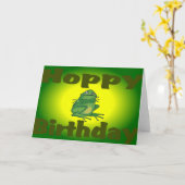 ホッピー誕生日 カード (黄色い花)