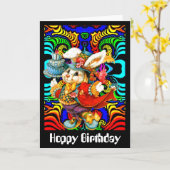 ホッピー誕生日 カード (黄色い花)