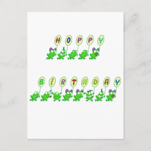 ホッピー誕生日 ポストカード (正面)