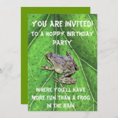 ホッピー誕生日 招待状 (正面/裏面)