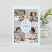 ホッピー・イースターの写真カード。ライトブルーの卵とバック。 シーズンカード (スタンド正面)