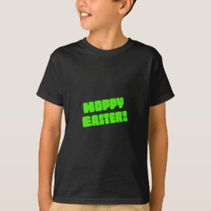 「ホッピー・イースター祝:おもしろいとフェスティバル・チーを使用 Tシャツ