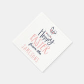 ホッピー・イースター・バニー スタンダードカクテルナプキン (角)