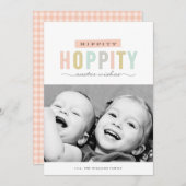 ホッピー・イースター |フォトイースターカード シーズンカード (正面/裏面)