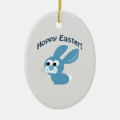 ホッピー・イースター！ブルーラビット セラミックオーナメント (正面)