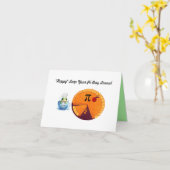 「ホッピー」パイの日おもしろいに飛躍 カード (黄色い花)