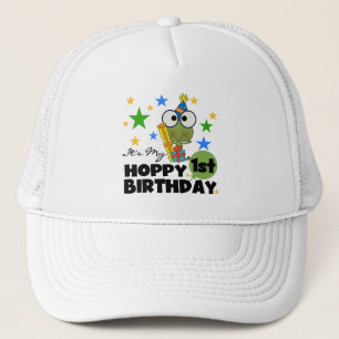 ホッピー・フロッグ1st誕生日Tシャツとギフト キャップ