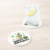 ホッピー・フロッグ1st誕生日Tシャツとギフト コースター (側面)