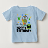 ホッピー・フロッグ1st誕生日Tシャツとギフト ベビーTシャツ (正面)