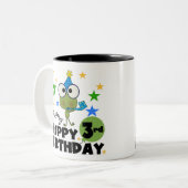ホッピー・フロッグ3rd誕生日Tシャツとギフト ツートーンマグカップ (正面左)