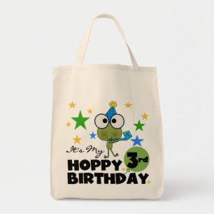 ホッピー・フロッグ3rd誕生日Tシャツとギフト トートバッグ