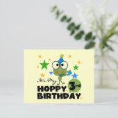 ホッピー・フロッグ3rd誕生日Tシャツとギフト ポストカード (スタンド正面)