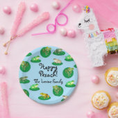 ホッピー・ペサチ！パーソナライズされた紙プレート ペーパープレート (パーティー)