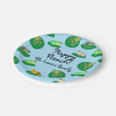 ホッピー・ペサチ！パーソナライズされた紙プレート ペーパープレート (アングル)