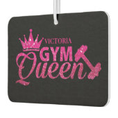 ホッファンキートピパーソナライズされたックフェイクグリッタージムクイーン カーエアーフレッシュナー (左)