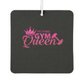 ホッファンキートピパーソナライズされたックフェイクグリッタージムクイーン カーエアーフレッシュナー (正面)