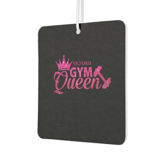 ホッファンキートピパーソナライズされたックフェイクグリッタージムクイーン カーエアーフレッシュナー (左)