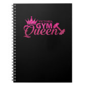 ホッファンキートピパーソナライズされたンクフェイクグリッタージムクイーン ノートブック (正面)