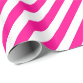 ホッファンシートピンクと白のパタストライプのーン ラッピングペーパー (ロールコーナー)