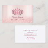 ホッフェイクトピンクグリッターロータス 名刺 (正面/裏面)