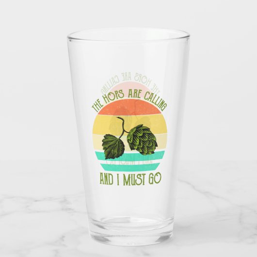 ホップが鳴り響いているので、地ビールに行かなければならない タンブラーグラス (裏面)