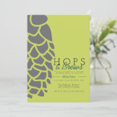 ホップとブリュース | Breweryパーティー招待状 招待状 (スタンド正面)