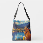 ホップと星の夢 | キャットスターリーナイト クロスボディバッグ (裏面)