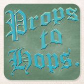 ホップにプロップ スクエアペーパーコースター (正面)