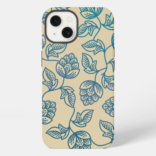 ホップの葉の模様 iPhoneケース (裏面)