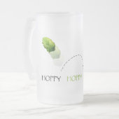 ホップの豊富でホップの豊富な喜びの喜び フロストグラスビールジョッキ (正面左)