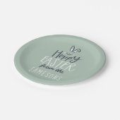 ホップの豊富なイースターのウサギ ペーパープレート (アングル)