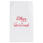 ホップの豊富なクリスマスのバニーのギフトバッグ スモールペーパーバッグ (裏面)