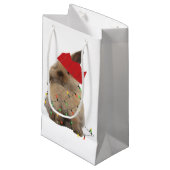 ホップの豊富なクリスマスのバニーのギフトバッグ スモールペーパーバッグ (正面アングル)