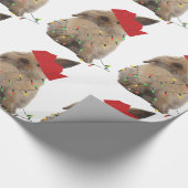 ホップの豊富なクリスマスのバニーの包装紙 ラッピングペーパー (角)