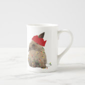 ホップの豊富なクリスマスのバニーの骨灰磁器のマグ ボーンチャイナマグカップ (右)
