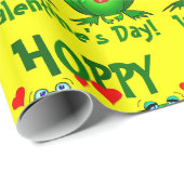 ホップの豊富なバレンタインの漫画のカエルのギフト用包装紙 ラッピングペーパー (ロールコーナー)