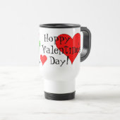 ホップの豊富なバレンタインデーのかわいい漫画のカエルのタンブラー トラベルマグ (正面右)