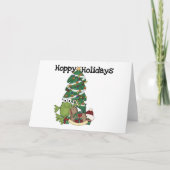 ホップの豊富な休日のTシャツおよびギフト シーズンカード (正面)