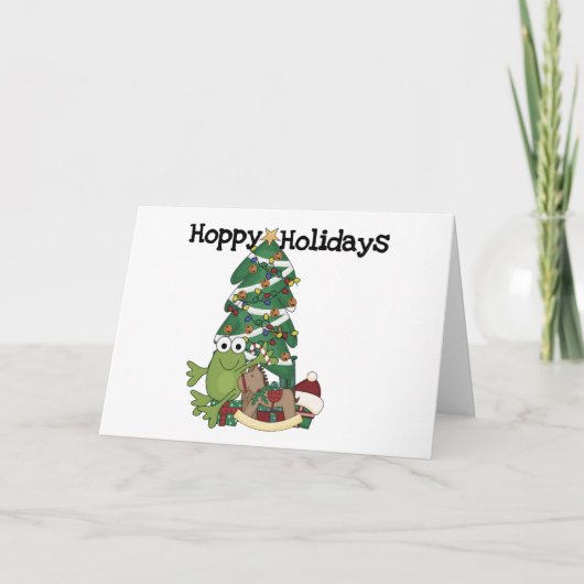 ホップの豊富な休日のTシャツおよびギフト シーズンカード (正面)