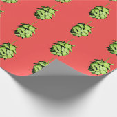 ホップの豊富な休日!  素晴らしいホツプ、陽気な挨拶! ラッピングペーパー (角)