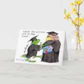 ホップの豊富な卒業 カード (黄色い花)