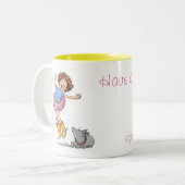 ホップの豊富な日を過して下さい!! ツートーンマグカップ (正面左)