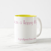 ホップの豊富な日を過して下さい!! ツートーンマグカップ (正面右)