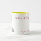 ホップの豊富な日を過して下さい!! ツートーンマグカップ (中央)